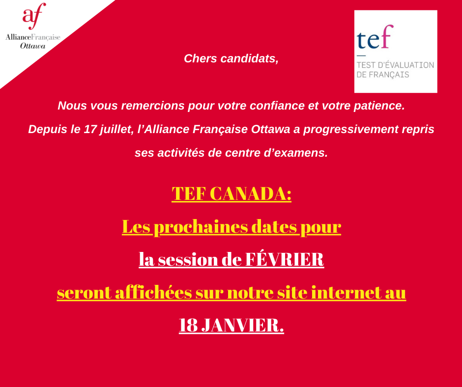 TEF CANADA FR - Alliance Française Ottawa